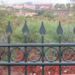 .Pannello di Recinzione Modulare in Ferro Pieno Zincato e Verniciato -Linea California