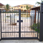 CANCELLO A DUE ANTE STANDARD ZINCATO E VERNICIATO -CON SERRATURA MANUALE- LINEA ATLANTA