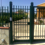 CANCELLO PEDONALE STANDARD ZINCATO E VERNICIATO - CON SERRATURA  ELETTRICA- LINEA ARIZONA