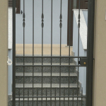 CANCELLO PEDONALE STANDARD ZINCATO E VERNICIATO -CON SERRATURA ELETTRICA- LINEA ALABAMA