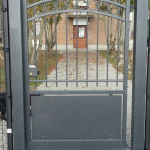 CANCELLO PEDONALE STANDARD ZINCATO -CON SERRATURA ELETTRICA- LINEA CALIFORNIA