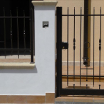 CANCELLO PEDONALE STANDARD ZINCATO E VERNICIATO -CON SERRATURA ELETTRICA- LINEA FLORIDA