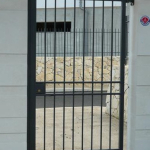 CANCELLO PEDONALE STANDARD ZINCATO -CON SERRATURA ELETTRICA- LINEA NEVADA