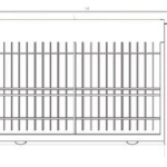 Cancello Scorrevole Standard Zincato - con Serratura Manuale - Linea Florida