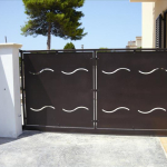 Cancello Scorrevole Standard Zincato - con Serratura Manuale - Linea Kansas