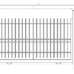 Cancello Scorrevole Standard Zincato - con Serratura Manuale - Linea Nevada