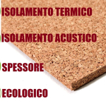 2 Pannelli in Sughero Naturale per Isolamento Termico/Acustico-100x50x8 cm -1 MQ