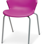 Sedia Attesa Smile Fissa con Scocca in Plastica Vari Colori