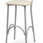 Sgabello in Metallo SG Aurora Imbottito Vari Colori