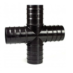 Raccordo Nylon a Croce Bassa Pressione Varie Misure Confezione 10 pz