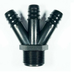 Raccordo Nylon a 3 Vie Tripla Uscita Bassa Pressione Varie Misure Confezione 20 pz