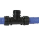 Raccordo TEE a 90° con Filetto Maschio per Tubi Layflat Varie Misure Confezione 5 pz