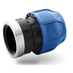 Raccordo Nylon con Filetto Femmina in Ottone Nichelato Varie Misure PN16 Confezione 5 pz