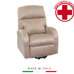 Poltrona Alzapersona a 2 Motori Sfoderabile Lucrezia