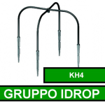 Sistema Completo Kit Premontato per Gocciolatori Irrigazione a Goccia 4 Uscite con Testina ASD Confezione 50 Pz