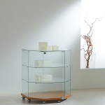 Vetrina Trapezoidale OF890T 80x60/40xh90 cm Made in Italy