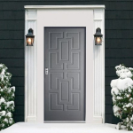 Porta Blindata Modello FLASH Misure 80/85/90 cm X H 210 cm Con Pannello Esterno in Alluminio