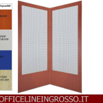SCHIENALE (H.218) CON PANCA IN LAMIERA FORATA PER BLISTER  dimensioni( 90X90X h218) SERIE GLASS  PRODUZIONE ITALIANA