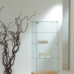 Vetrina Top Cristallo 60x40xh140 cm Cristalli Temperati LL OF614 Made in Italy