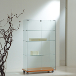 Vetrina Top Cristallo 80x40x h140 cm Cristalli Temperati Made in Italy