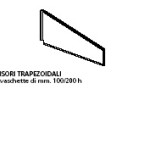 DIVISORIO TRAPEZOIDALE PER RIPIANO PROFONDITA' 80 cm per scaffali componibili