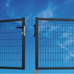 Cancello Medium Doppio - con Rete  50X200X5 mm - Telaio 35/40 mm - Dimensione: cm300X125 h - Peso 40 kg - Colore:Antracite