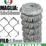 25mt-ROTOLO RETE METALLICA ZINCATA 