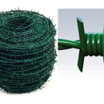 Filo Spinato Zincato Plastificato Verde  per Recinzioni in Rete Metallica -Matassa 200 mt