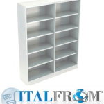 Armadio Metallico a Giorno 8 Ripiani 150x45x200h