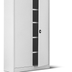 Armadio Metallico con Porte a Battenti-4 Ripiani 100x45x200h