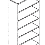 Armadio Metallico a Giorno - 5 Ripiani 120x45x250h