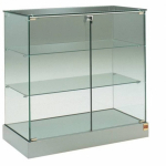 Banco Vendita Vetrina L93xP60xH90 cm CRISTALLI TEMPERATI ANTE BATTENTI art OF20AL