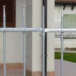 .Pannello di Recinzione Modulare in Ferro Pieno Zincato - Linea Alabama - H 100 x L 168 cm