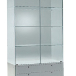 Vetrina Alta con Luci L73xP46xH188 cm Cristalli Temperati Ante Battenti OF101CS
