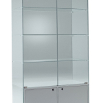 Vetrina Alta con Luci  L73xP46xH188 cm Cristalli Temperati Ante Battenti art OF121CS