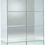Vetrina Alta L93xP46xH180 cm Cristalli Temperati Ante Battenti