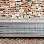 Fioriera Modulare Integrabile con Panca 0,6 m in Acciaio Inox