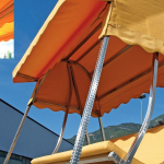 Set Tessuto Giallo ed Imbottitura per Dondolo in Acciaio Inox