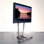 PORTA MONITOR SEMPLICE IN ACCIAIO INOX