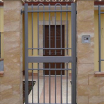 CANCELLO PEDONALE STANDARD ZINCATO -CON SERRATURA ELETTRICA- LINEA COLORADO-H.180 L.100cm