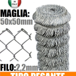 25mt-ROTOLO RETE METALLICA ZINCATA 