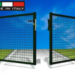 Cancello Garden Doppio - con Rete Saldata 50X50X4 mm -  Telaio 35/40 mm - Dimensione: cm 300X100h - Peso 46 kg -  Colore:Verde