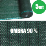 Rotolo  5mt Telone Ombreggiante Frangivista Verde -  H 150  - per Rete Metallica