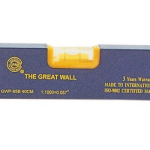 UTENSILERIA-LIVELLA A 3 BOLLE MOD.GWP-95B IN LEGA LEGGERA ANTIURTO CM.60 BOLLE A BOTTE