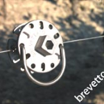 ROCCHETTI  TENDIFILO GIRASOLE IN ALLUMINIO CON BLOCCAGGIO IN ACCIAO INOX - PER VIGNETI