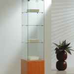 Vetrina con Mobile Cristalli Temperati 40x40xh180 cm Made in Italy