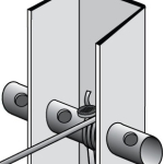 ACCESSORIO: VERRICELLO TENDIFILO ZINCATO PER PALO DI TESTATA VIGNETO