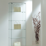 Vetrina Cristalli Temperati 60x40xh180cm OF618 Made in Italy