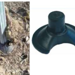 CONF. 100 pz -BASETTE PER PALO VIGNETO