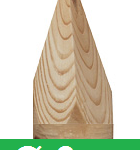 Pali in Legno di Pino Nordico con Punta Torniti Impregnati- Trattati Classe III - Diametro: 6cm - H300cm